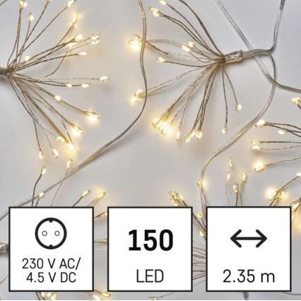 LED-slinga 150 LED / 5,35 m varmvit