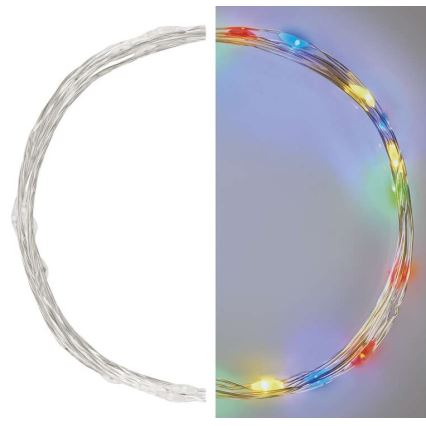 LED  slinga 20xLED/2xAA 2,4m flerfärgad
