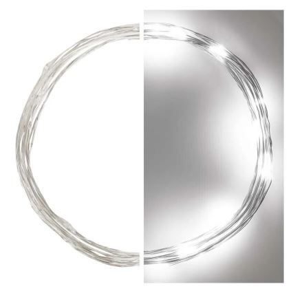 LED  slinga 20xLED/2xAA 2,4m kallvit