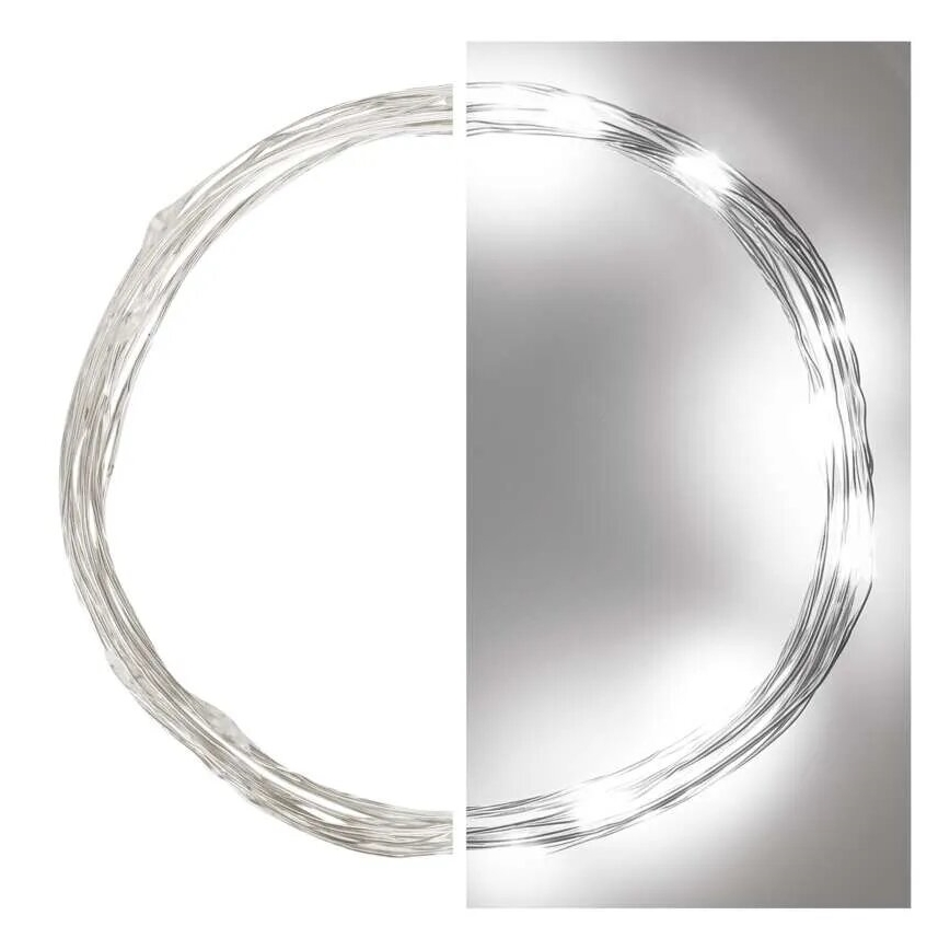 LED  slinga 20xLED/2xAA 2,4m kallvit