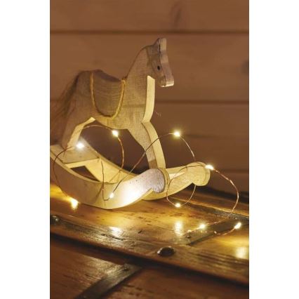 LED-slinga 20×LED/2,4 m varmvit