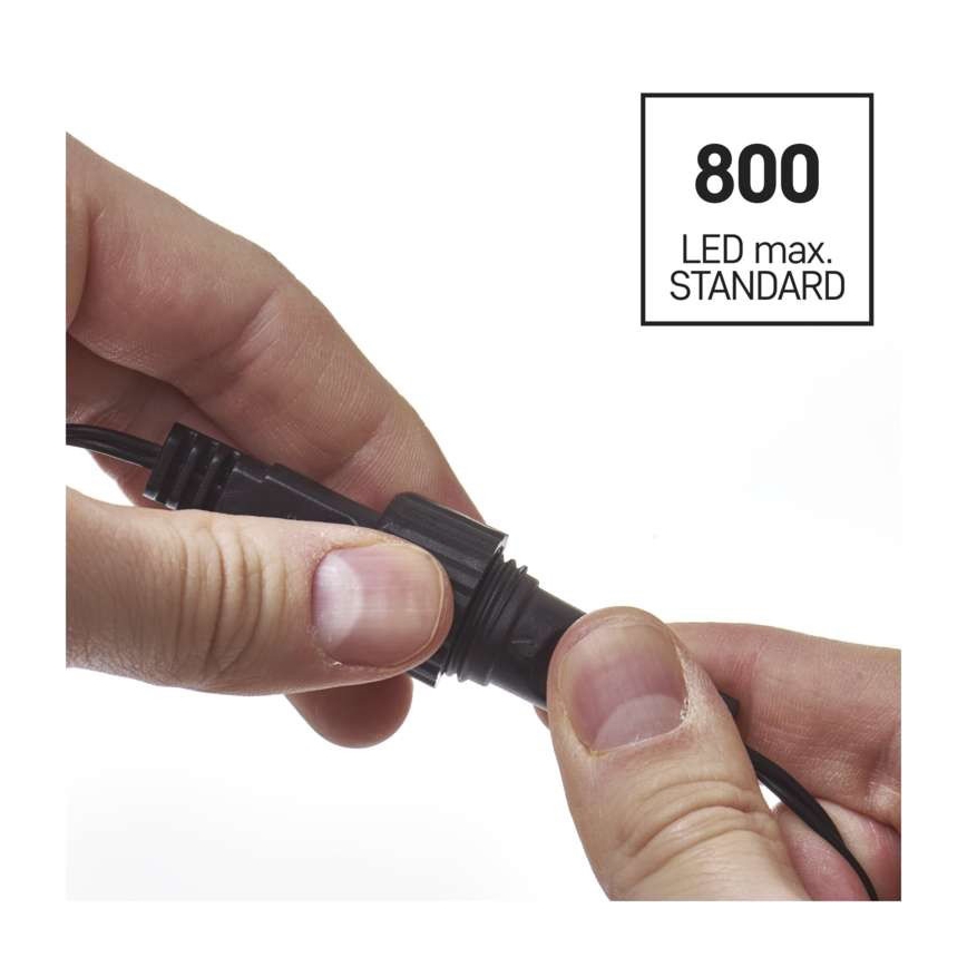 LED-slinga för utomhusbruk 100 LED/15 m IP44 varmvit