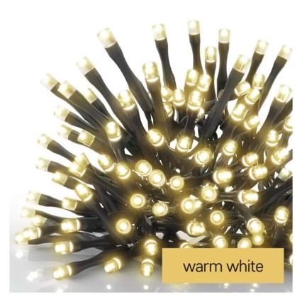 LED-slinga för utomhusbruk 100 LED, 2,5 x 0,9 m, IP44, varmvit