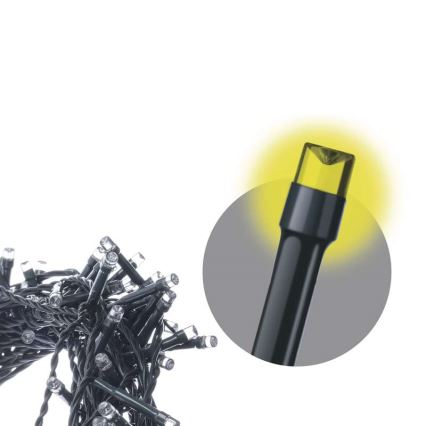 LED-slinga för utomhusbruk, 80×LED, 13 m, IP44, varmvit