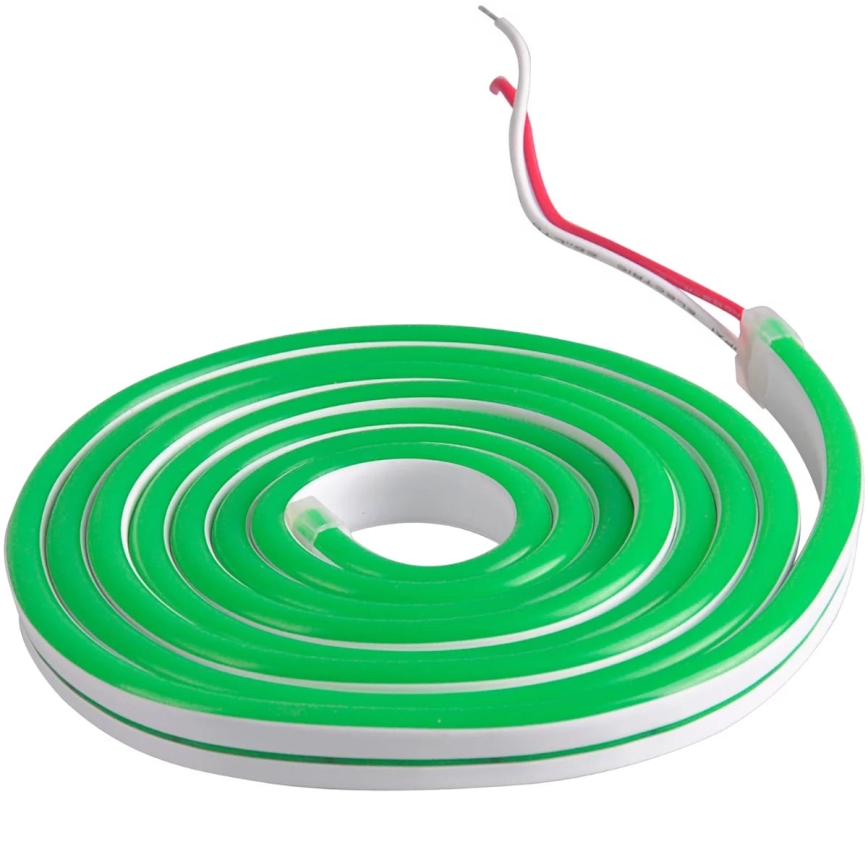 LED-remsa NEON 5m LED/30W/24V grön IP65