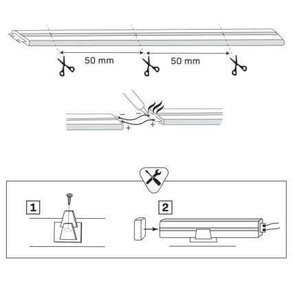 LED-remsa NEON 5m LED/30W/24V grön IP65