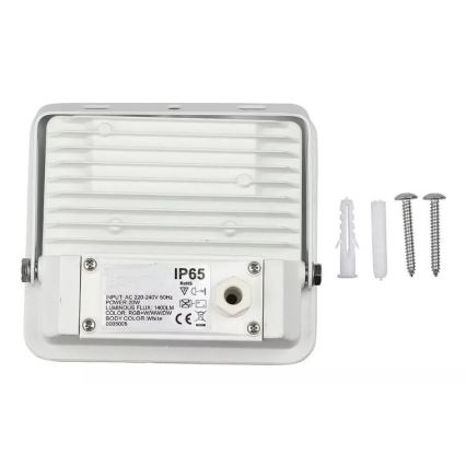 LED Smart Dimbar RGB strålkastare LED/20W/230V IP65 vit