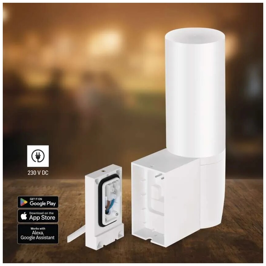 LED Smart utomhuskamera med belysning GoSmart LED/12W/230V IP65 Wi-Fi Tuya vit