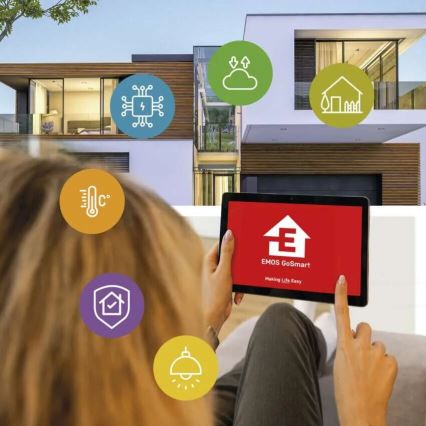 LED Smart utomhuskamera med belysning GoSmart LED/12W/230V IP65 Wi-Fi Tuya vit