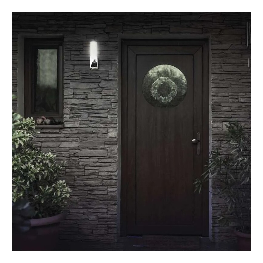 LED Smart utomhuskamera med belysning GoSmart LED/12W/230V IP65 Wi-Fi Tuya vit