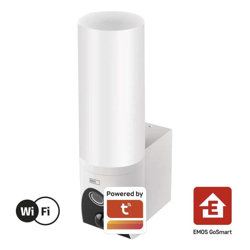 LED Smart utomhuskamera med belysning GoSmart LED/12W/230V IP65 Wi-Fi Tuya vit