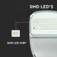 LED Ljusreglerad solcell gata lampa SAMSUNG CHIP LED/50W/6,4V 4000K IP65 + fjärrkontroll