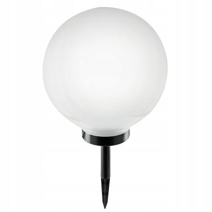 LED-solarlampa 1,2 V, 6500 K (dagsljus), 200 mAh, Ø 30 cm, IP44, vit/svart