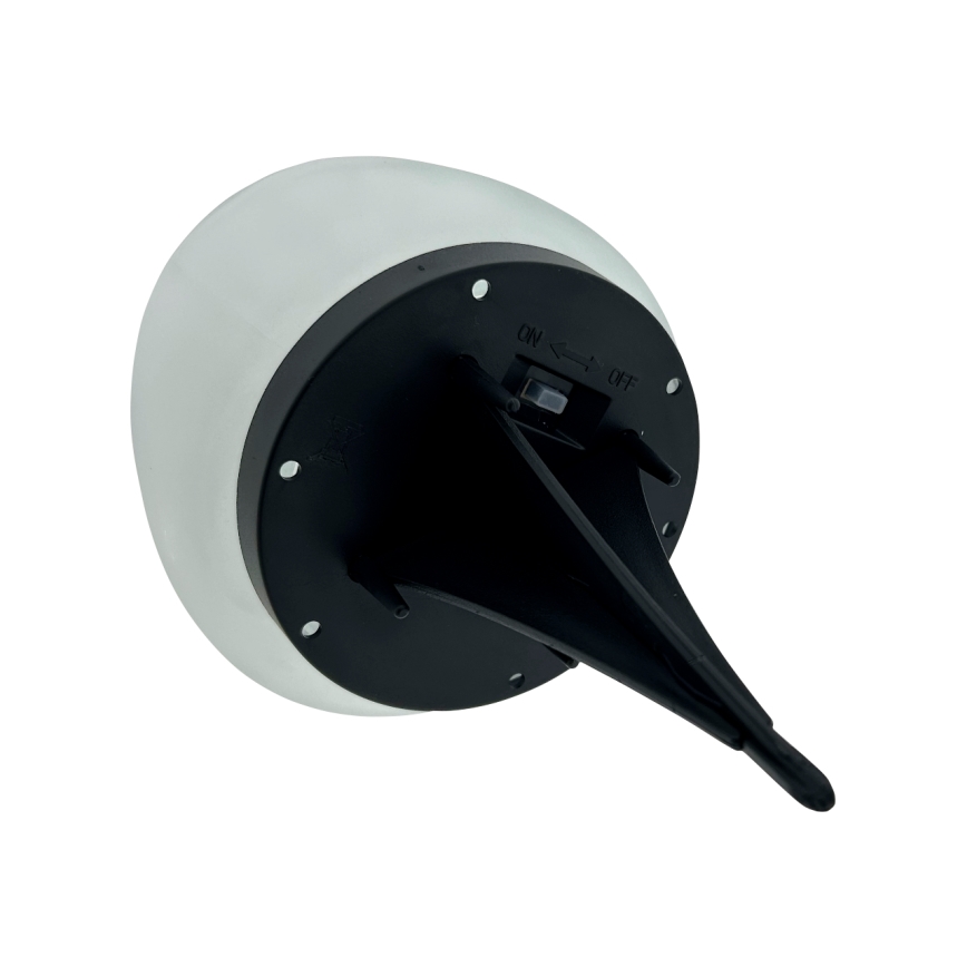 LED-solarlampa 2x LED / 1,2 V, 300 mAh, IP44, svart/vit