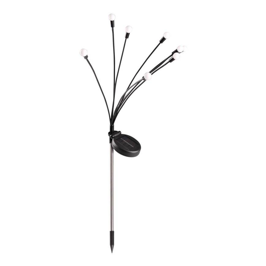 LED Solarlampa FIORINI 8xLED/1,2V 600 mAh IP44 svart