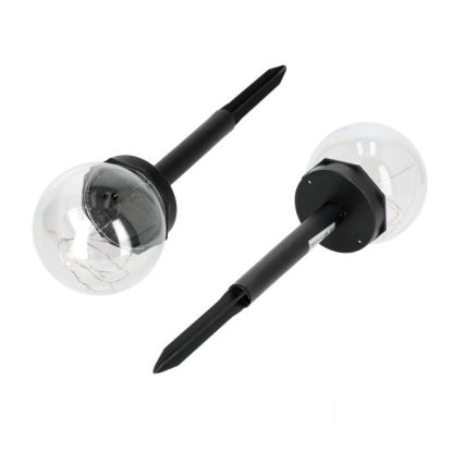 LED-solarlampa GLEAM LED/1,2V 3000K IP44 40 mAh klar/svart