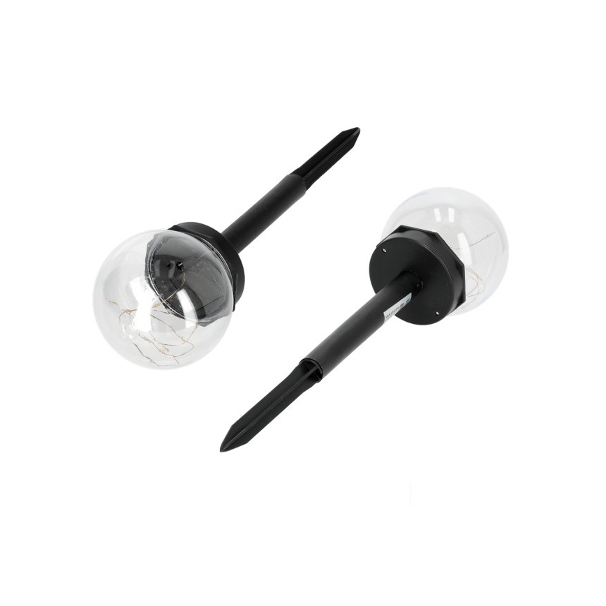 LED-solarlampa GLEAM LED/1,2V 3000K IP44 40 mAh klar/svart