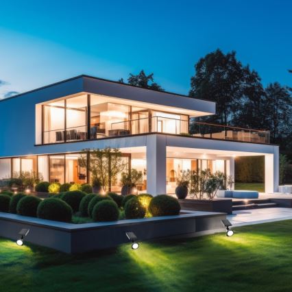 LED-solarlampa LANCE LED/3,7V 6000K IP44 1500 mAh