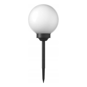 LED-solarlampa LED/1,2 V 6500 K 200 mAh Ø 15 cm IP44 vit/svart