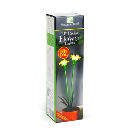 LED-solarlampa LED/1,2V 200 mAh IP44 blomformad