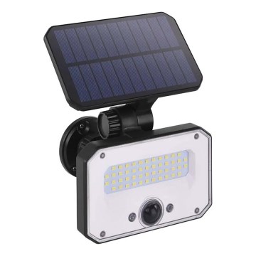 LED Solarlampa med rörelsesensor SPILO LED/3,7V 3600mAh 4000K IP54 + fjärrkontroll