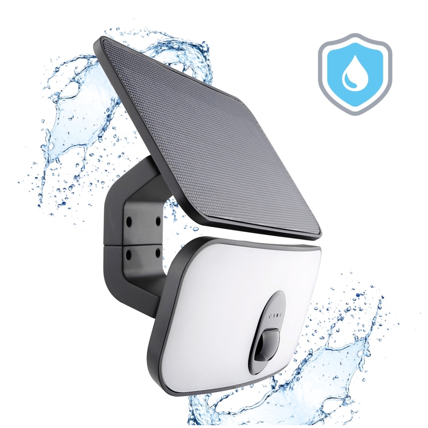 LED solcellsspot med sensor LED/13W/3,7V IP65 4000K 4000 mAh