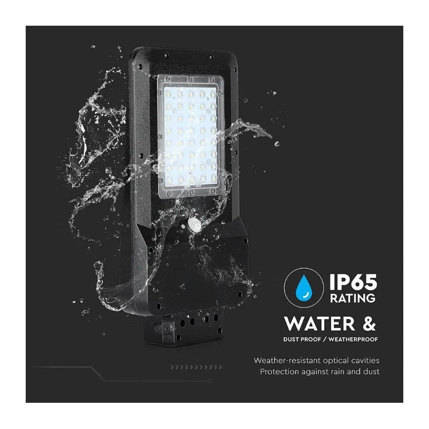 LED Solarlampa för utomhusbruk med sensor LED/15W/7,4V 4000K IP65 10800 mAh