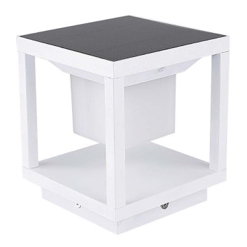 LED Solarlampa med sensor LED/2W/5,5V 3000K IP65 2600 mAh vit