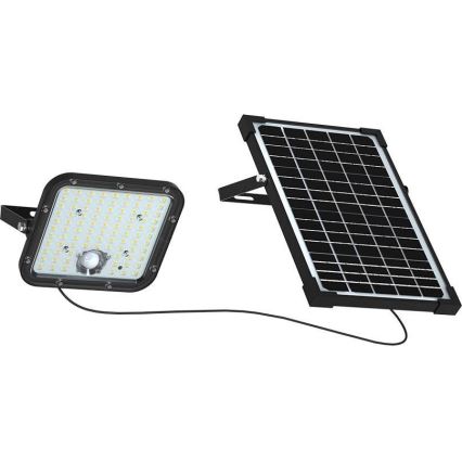 LED solcellsreflektor med sensor LED/30W/6,4V 6400K 6000 mAh + fjärrkontroll