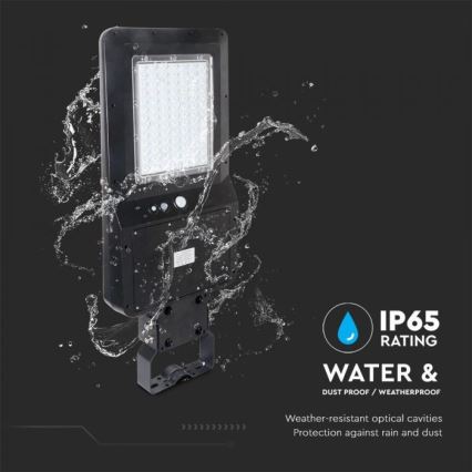 LED Solarlampa för utomhusbruk med sensor LED/40W/9,6V IP65 4000K + fjärrkontroll