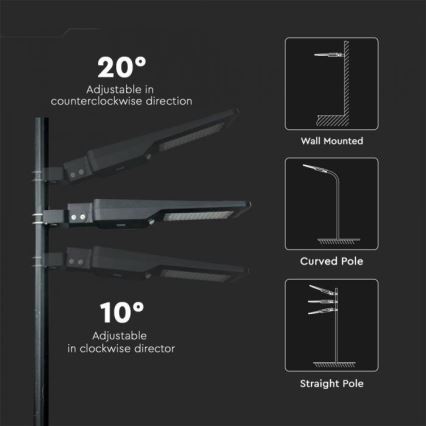 LED Solarlampa för utomhusbruk med sensor LED/40W/9,6V IP65 4000K + fjärrkontroll