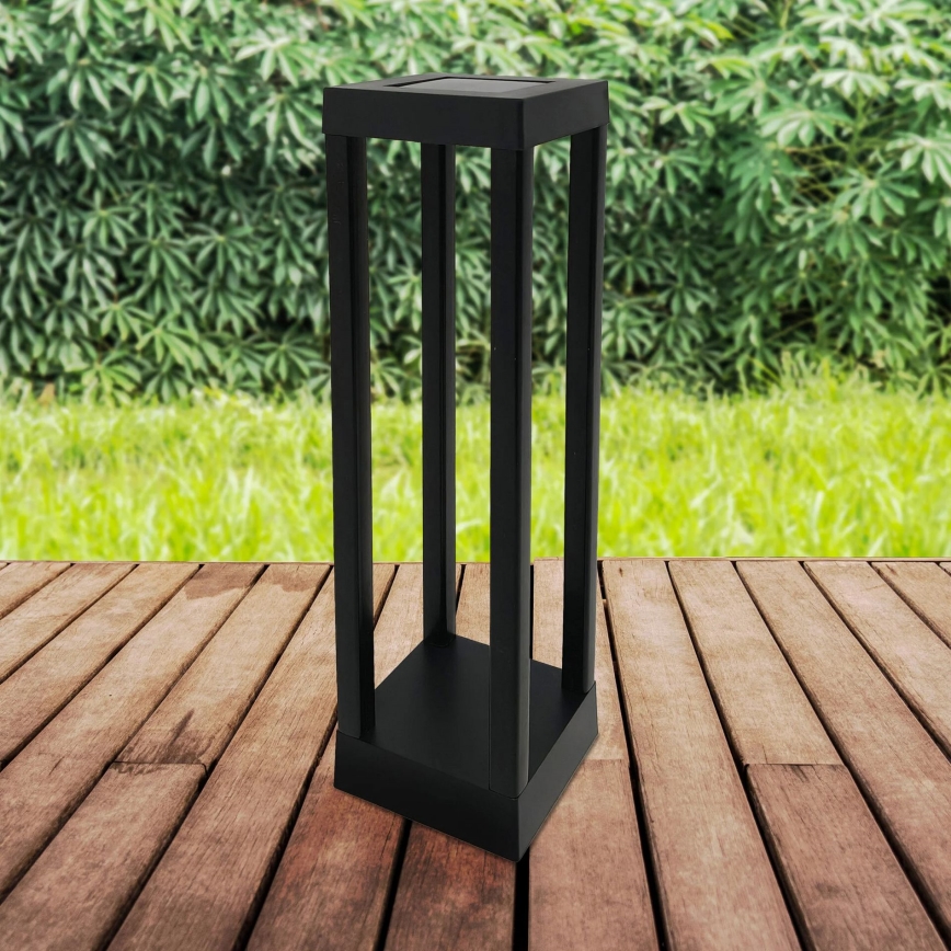 LED-solarlampa PALERMO LED/3,7V 500 mAh 35 cm IP44 svart