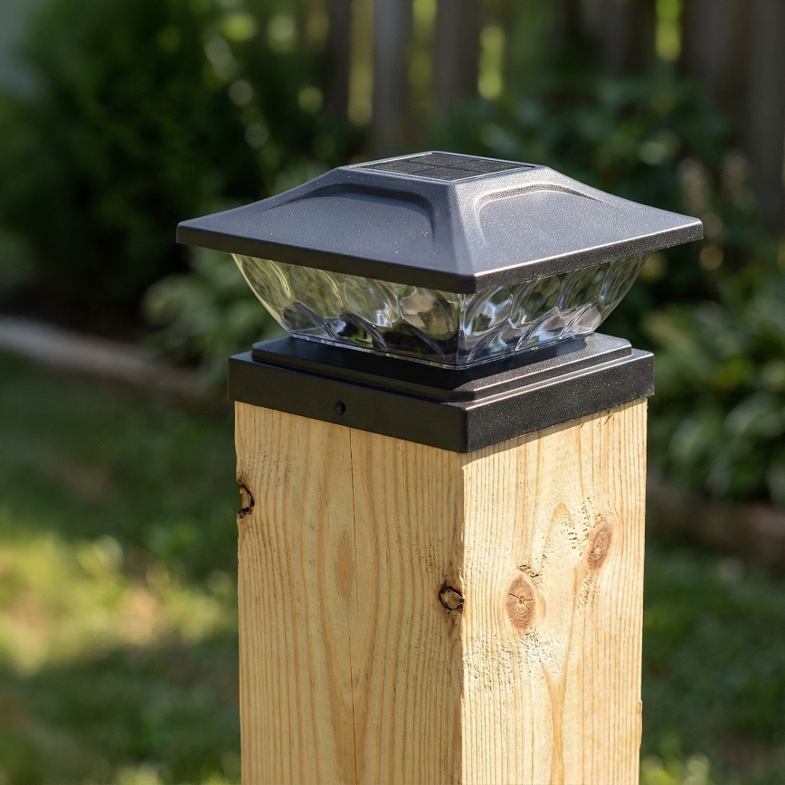 LED-solarlampa TOYA LED/4,5W/230V 3000/6500K 600 mAh IP44 svart