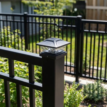 LED-solarlampa TOYA LED/4,5W/230V 3000/6500K 600 mAh IP44 svart
