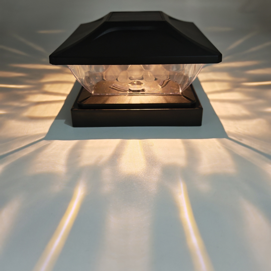 LED-solarlampa TOYA LED/4,5W/230V 3000/6500K 600 mAh IP44 svart