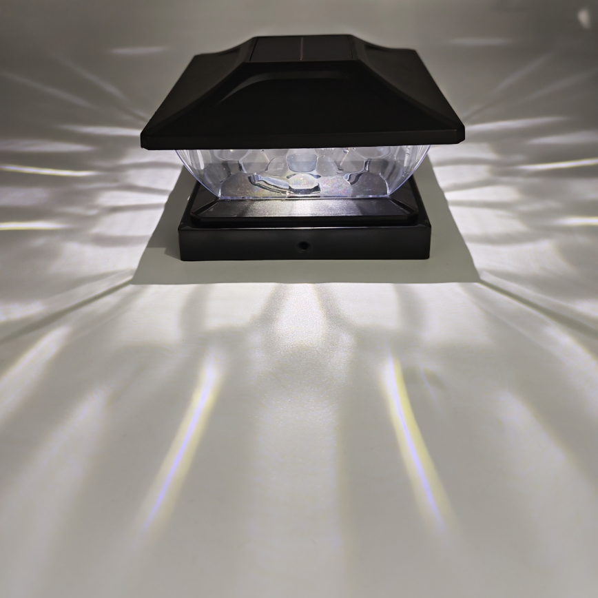 LED-solarlampa TOYA LED/4,5W/230V 3000/6500K 600 mAh IP44 svart