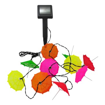 LED Solarljusslinga 10xLED/1,2V 300 mAh 3,8 m IP44 parasoller