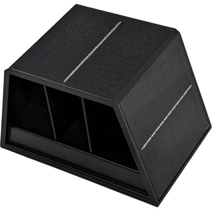 LED Solcellsvägglampa CUBUS 2xLED/1,5W/3,7V 1500 mAh IP54