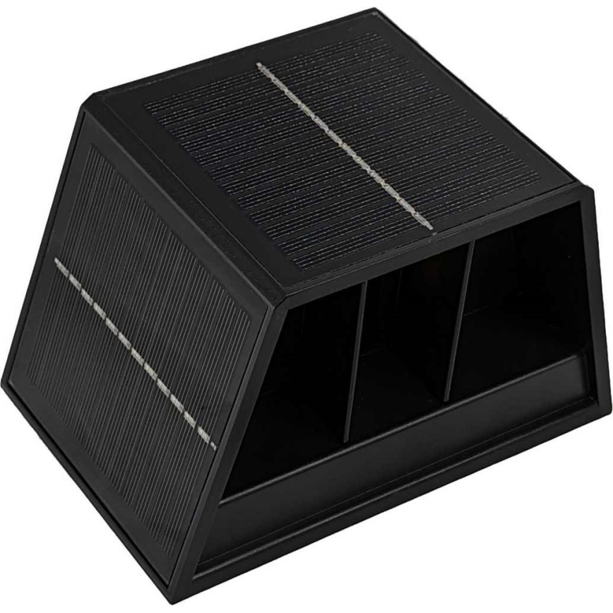 LED Solcellsvägglampa CUBUS 2xLED/1,5W/3,7V 1500 mAh IP54