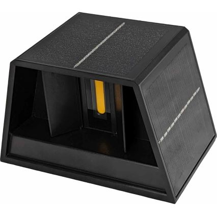 LED Solcellsvägglampa CUBUS 2xLED/1,5W/3,7V 1500 mAh IP54
