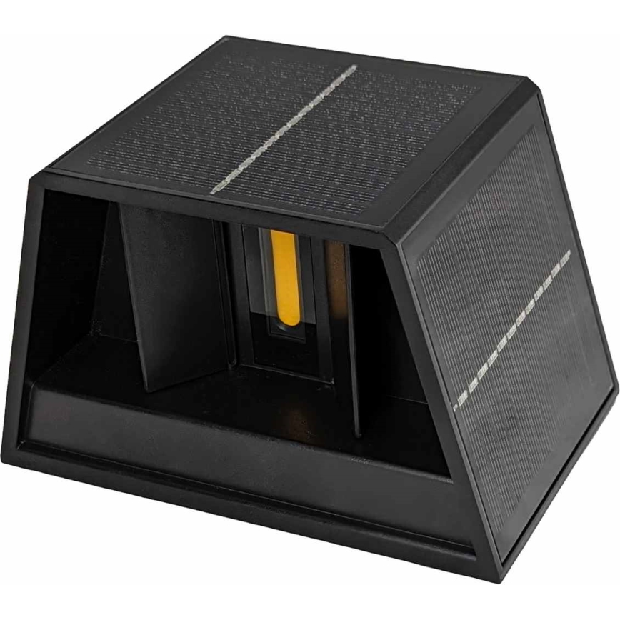 LED Solcellsvägglampa CUBUS 2xLED/1,5W/3,7V 1500 mAh IP54