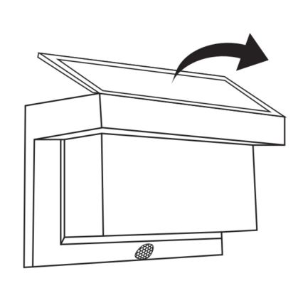 LED Solcellsvägglampa med sensor TONY LED/3,7V 1800 mAh IP44