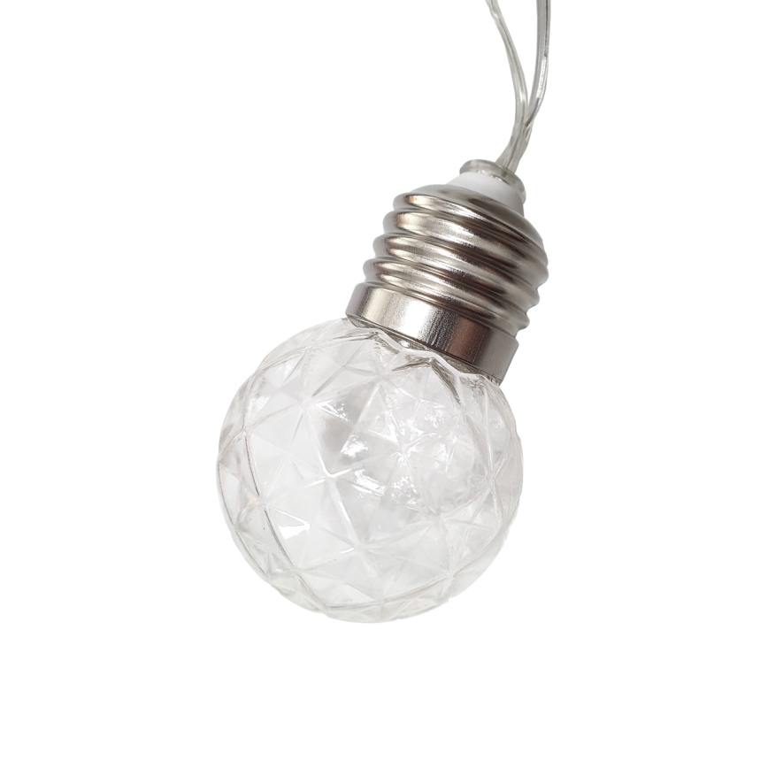 LED Solcell utomhus kedja 10xLED/1,2V 300 mAh 2,2 m IP44