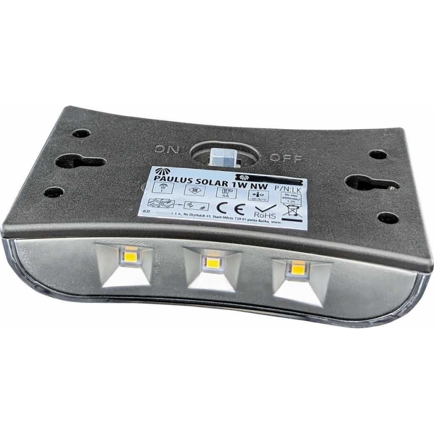 LED solcell väggbelysning LED/1W/1,2V 600 mAh IP44