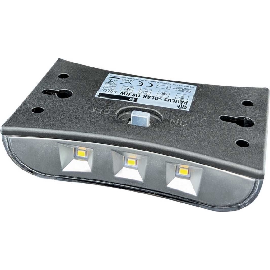 LED solcell väggbelysning LED/1W/1,2V 600 mAh IP44
