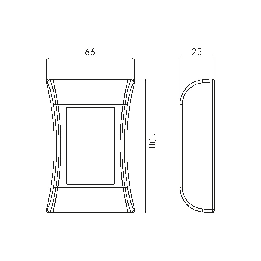 LED solcell väggbelysning LED/1W/1,2V 600 mAh IP44
