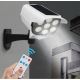 LED Solar maketa bezpečnostní kamery med sensor KAMERA LED/1W/3,7V IP44 + fjärrkontroll
