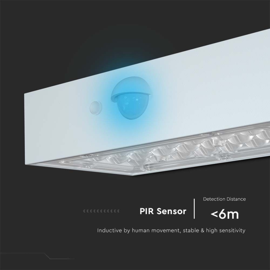 LED solcell väggbelysning med sensor LED/3W/3,7V 3000K/4000K IP65 vit