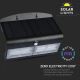 LED Solcell väggbelysning med sensor LED/7W/3,7V 4000K IP65 svart
