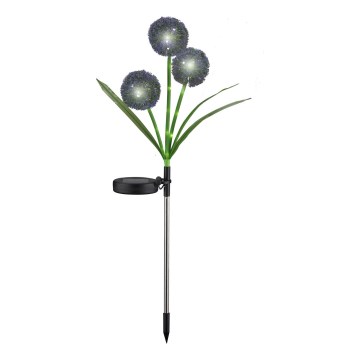 LED Solcellsbelysning ALLIUM LED/1,2V 6500K 600 mAh IP44 svart